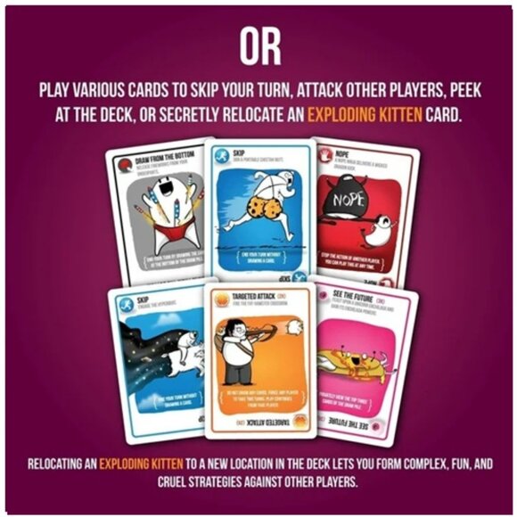 3/$55❤️sealed Exploding Kittens Party Pack Card Game 2-10 Players !! - Picture 5 of 10